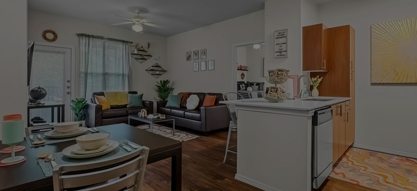 furnished living space